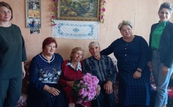60-гадовы юбілей сумеснага жыцця адзначае сямейная пара Любоў Васільеўна і Іван Канстанцінавіч Вяршковічы