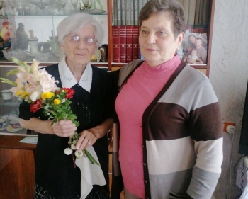 Поздравление с 90-летием Бернарду Антоновну Рожко