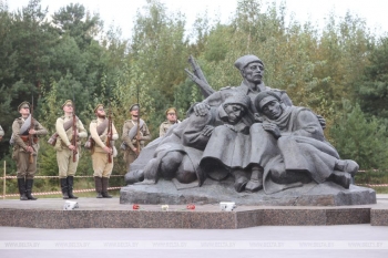 В Сморгони открыли мемориальный комплекс по линии противостояния в Первую мировую войну